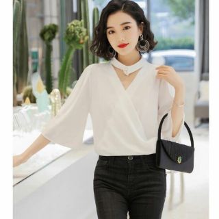 ÁO ĐẮP CHÉO CỔ DÂY TRÒN