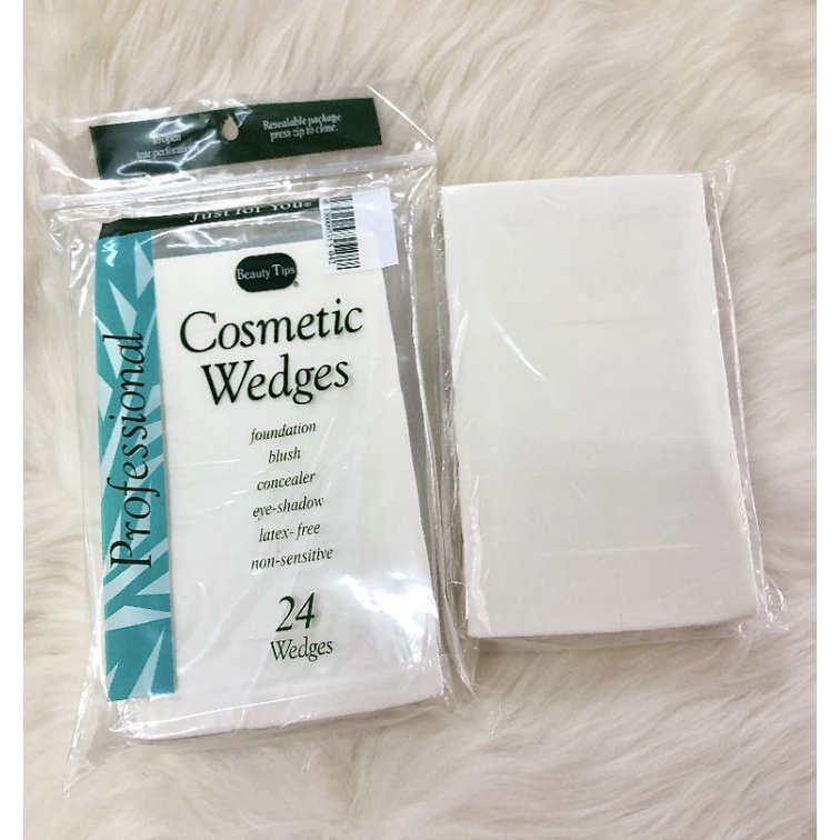 Bông Mút Tán Kem Nền 24 Miếng Cosmetic Wedges
