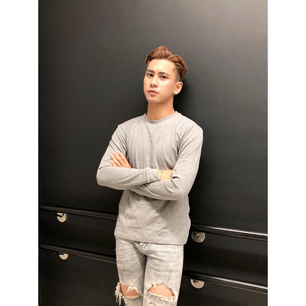 Áo Thun Nam Dài Tay, Áo Giữ Nhiệt Nam Co Giãn 4 Chiều GU Cổ Tròn | BigBuy360 - bigbuy360.vn