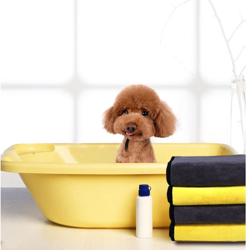 Khăn tắm cho chó Khô nhanh Khăn siêu thấm cho mèo Khăn tắm cho mèo Teddy Golden Retriever Khăn tắm Phụ kiện tắm cho thú cưng