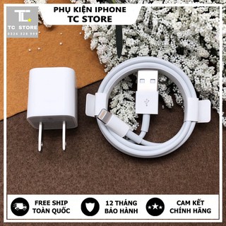 Sạc iPhone Xs Max Bóc Máy - Bộ Sạc Vuông cho iPhone Không Loạn Cảm Ứng Chính Hãng Apple - Bảo Hành 1 Năm 1 Đổi 1✅