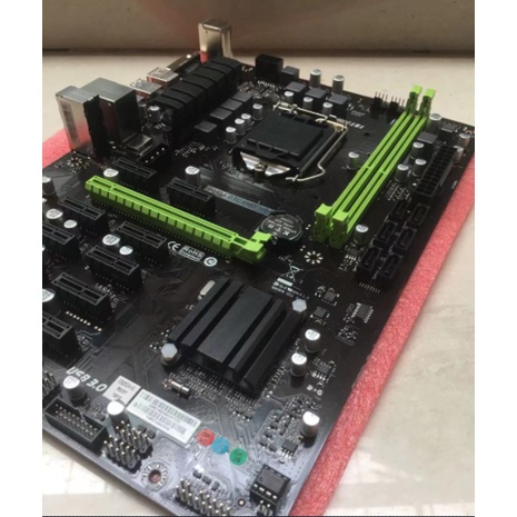 Bo mạch chủ nắp 12 Card B250A-BTC PRO 1151 hỗ trợ nắp 12 card đồ họa I5 6600 I7 6700 7700K 12