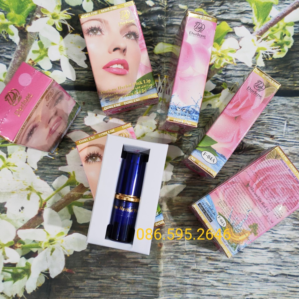 Son sâm dưỡng môi Thái Lan Dorlene Herbal Pink Lip