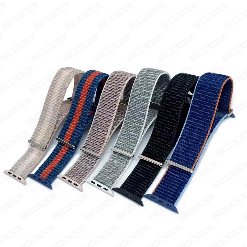 Dây Đeo Nylon Chất Lượng Cao Thay Thế Cho Đồng Hồ Thể Thao Apple 44mm 42mm 45mm 49mm 41mm 40mm 38mm Series 8 7 6 5 4 3 2 1 SE