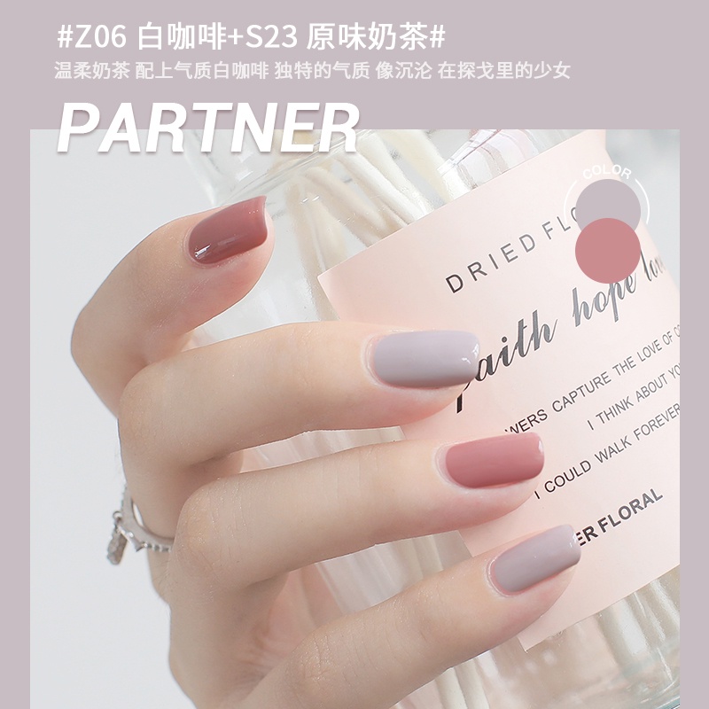 Bộ 2 Lọ Nước Sơn Móng Tay Không Cần Chà Bóng Màu Thạch Dành Cho Phụ Nữ Mang Thai Và Trẻ Em