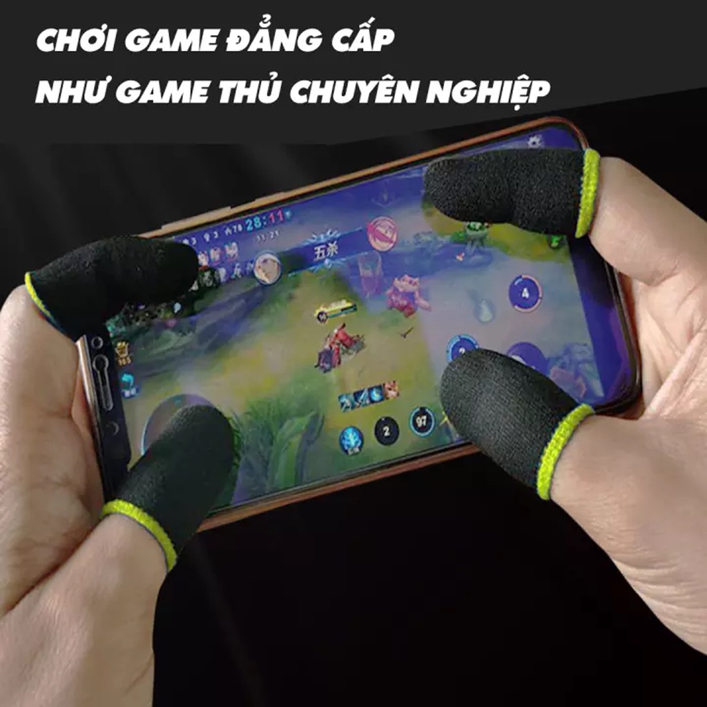 Găng tay cảm ứng chơi game Mobile TOT03 Chống mồ hôi tay, Tăng độ nhẩy cảm ứng, Phụ kiện chơi game
