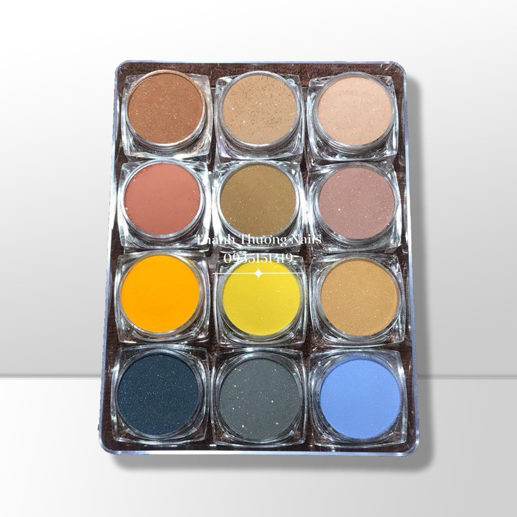 Bột Nail Mỹ 4 IN 1 Set 12 màu - Có bảo hành - Top màu độc nhất 2021