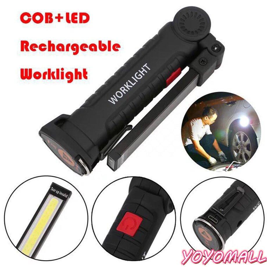 Đèn led cầm tay chiếu sáng khẩu cấp có thể gấp lại/ sạc bằng USB YOYO COB | BigBuy360 - bigbuy360.vn
