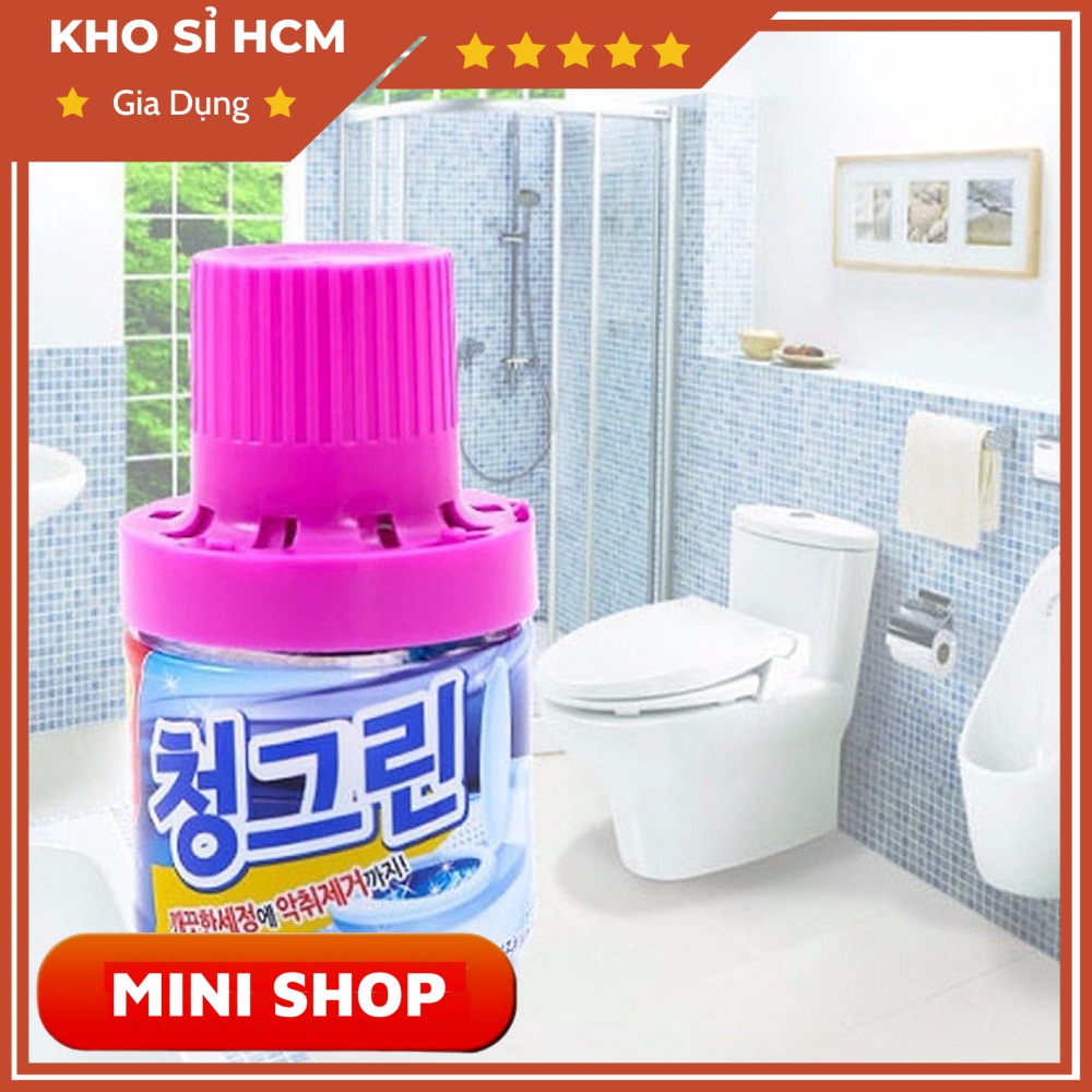 Lọ Thả Tẩy Bồn Cầu Tạo Nước Xanh Tẩy Sạch_ Khử Mùi  MINISHOP H116