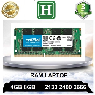 Ram laptop DDR4 4gb, 8gb bus 2666, 2400, 2133 và các loại khác, bảo hành 3 năm