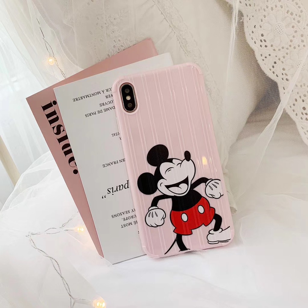 VIDEO THẬT Ốp Lưng iPhone Vali Sọc Nổi Dẻo Mickey iPhone 6/6s/6plus/6splus/7plus/8plus/x/xs/xs max/11/11 pro max