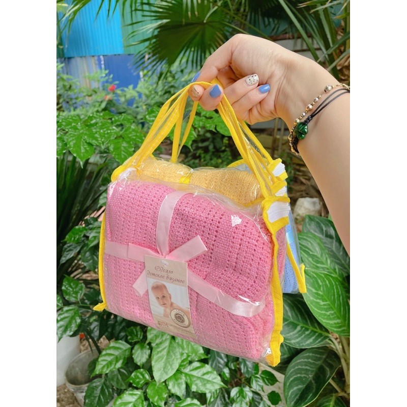 CHĂN LƯỚI 🌟FREESHIP🌟 Chăn Lưới Xuất Nga Mềm Thoáng 90-110Cm