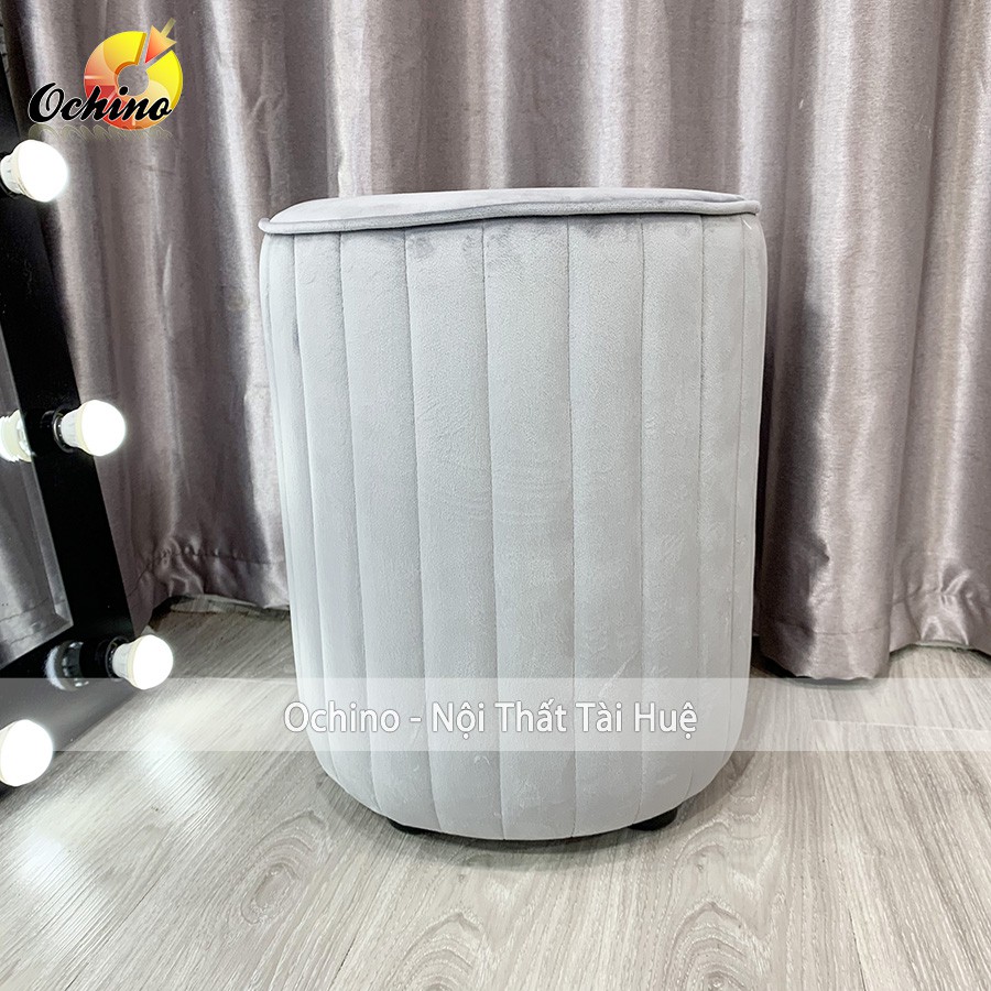 Ghế Đôn Tròn Ngồi Bàn Trang Điểm Phong Cách Bắc Âu, Đôn Tròn Sofa Phòng Khách Siêu Xinh (Cao 45cm - Đường Kính 35cm)