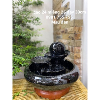 Đài phun nước- Thác Nước phong thủy gốm sứ Bát tràng