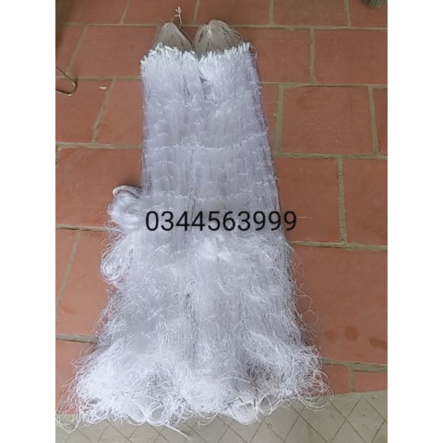 Lưới 3 lớp then 6 cao 1,2m dài 50m bằng dù thái bắt cá trắm chép từ 2kg đến 5kg