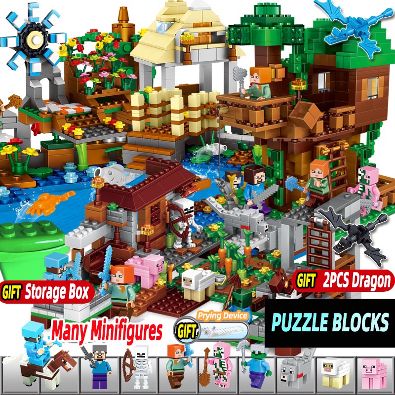 Bộ Đồ Chơi Lắp Ráp Lego Minecraft 2 Trong 1