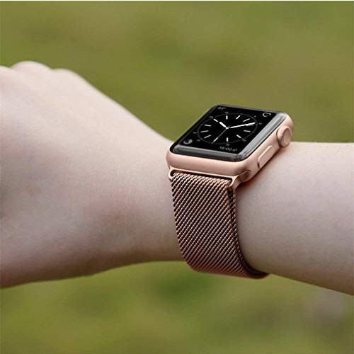 [Freeship][Hàng chính hãng thị trường Mỹ] Dây đồng hồ Apple Watch Milanese Loop nguyên seal - Dây thép vàng tuyệt đẹp