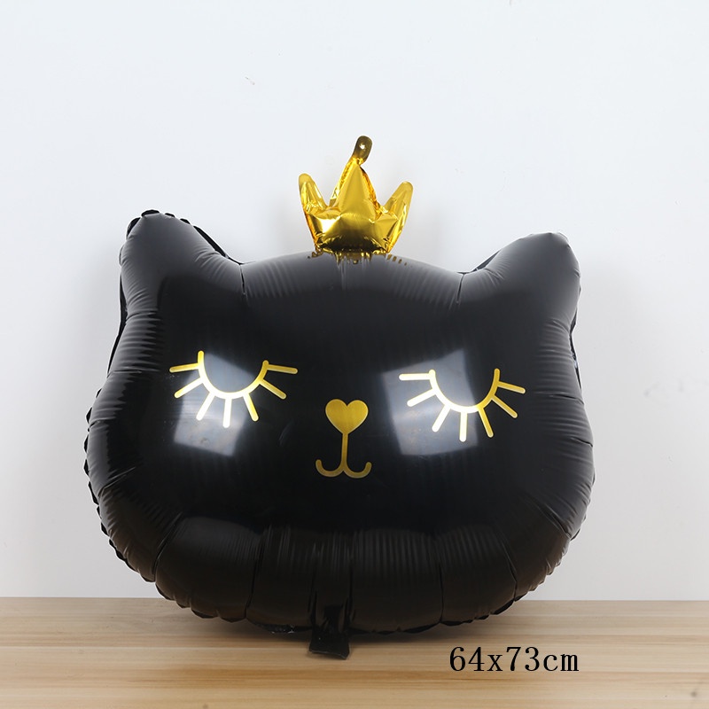 Bong Bóng Trang Trí Tiệc Sinh Nhật Hình Mèo 1 Cái Cho Trẻ Em