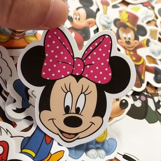 Set 50 miếng dán chống thấm nước hình chuột Mickey