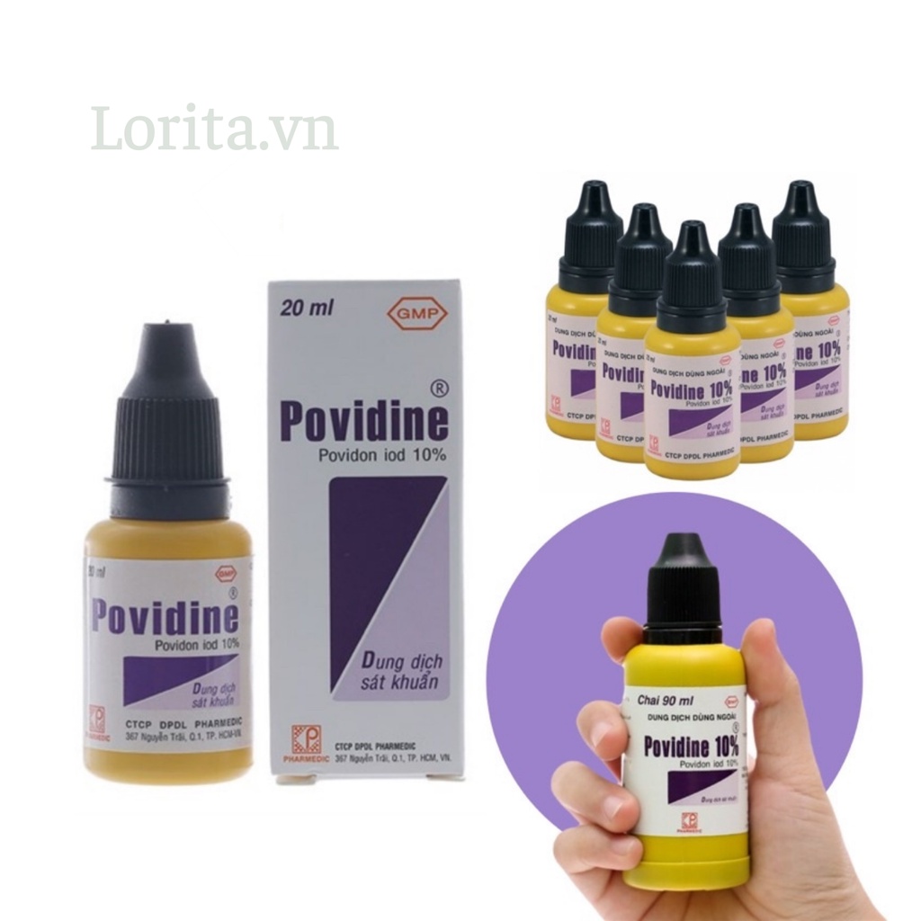 Dung dịch sát khuẩn Povidine 10% 20ml