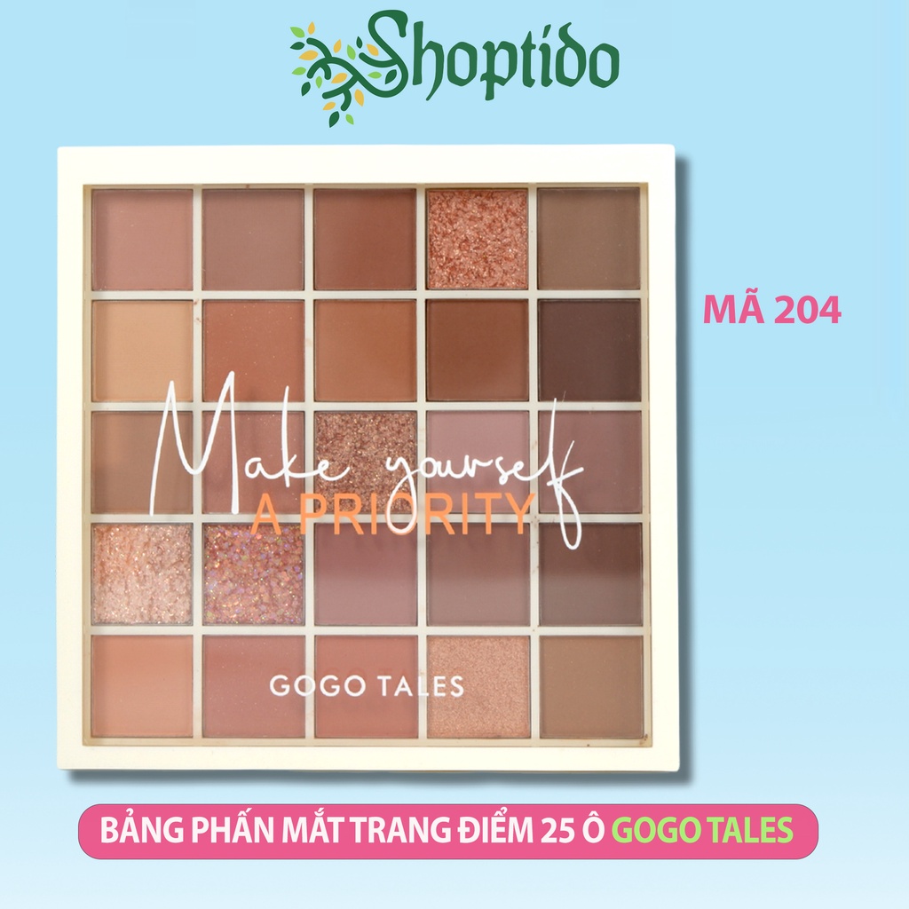 Bảng phấn mắt Make yourself priority 204 GOGO TALES 25 ô GT282 NPP Shoptido