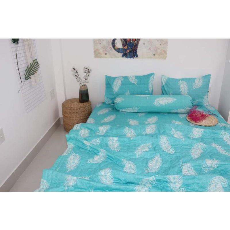 (RẺ VÔ ĐỊCH) drap cotton Thắng Lợi, ga trãi giường chuẩn logo LÁ CỌ NGỌC