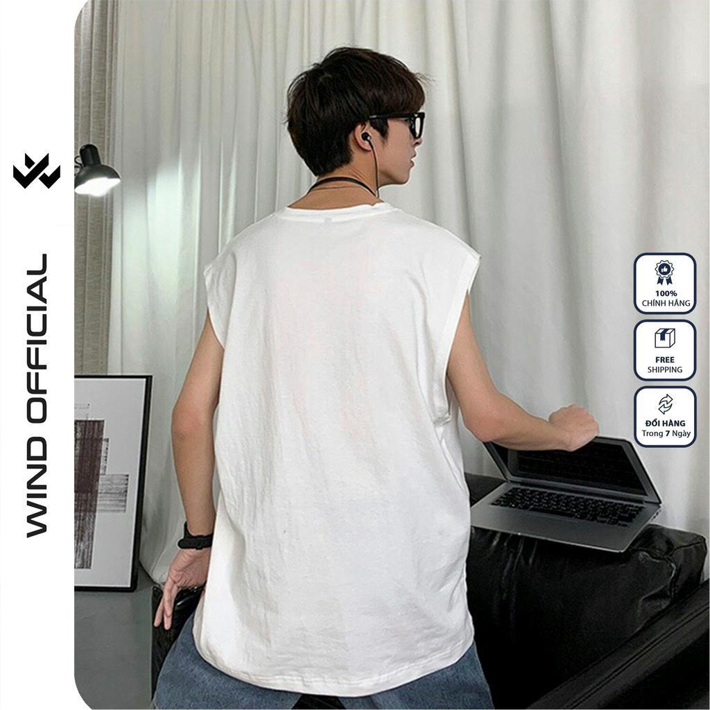 Áo thun sát nách WIIS unisex form rộng tanktop BANG ba lỗ WIIS thời trang nam nữ oversize