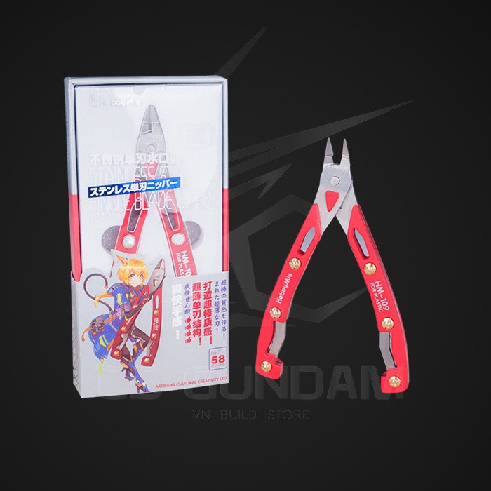 DỤNG CỤ MÔ HÌNH LẮP RÁP NHỰA CÁC LOẠI GUNDAM, LBX KỀM CAO CẤP HOBBY MIO HM-109 ULTRA THIN SINGLE BLADE NIPPER