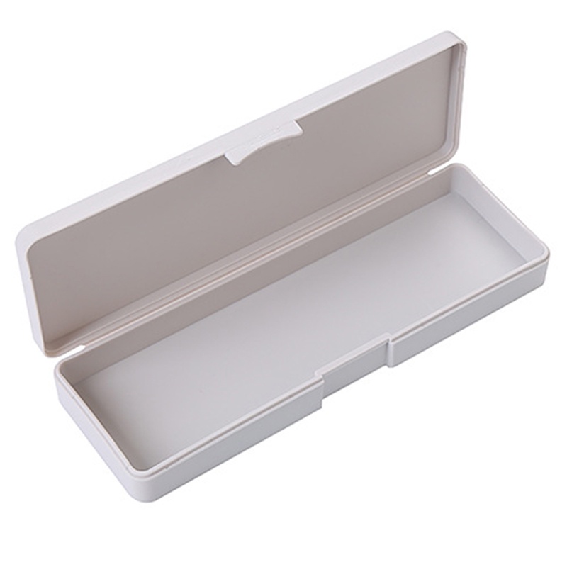 Hộp Đựng Bút Bằng Nhựa Có Nắp Và Khóa Cài Cho Bút Chì/ Mũi Khoan/ Khoan Sử Dụng Trong Văn Phòng