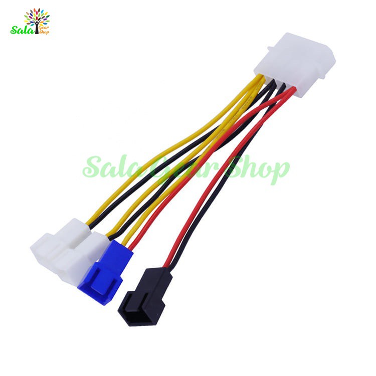 Dây chia quạt 1 ra 4 , Cấp nguồn Molex 4pin IDE