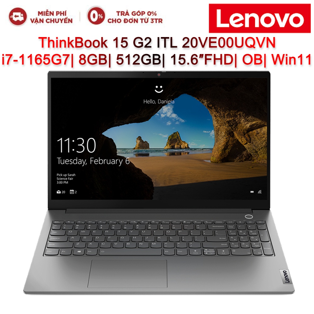 [Mã ELMALL7 giảm 7% đơn 5TR] Laptop Lenovo ThinkBook 15 G2 ITL 20VE00UQVN i7-1165G7| 8GB| 512GB| 15.6″FHD| OB| Win11