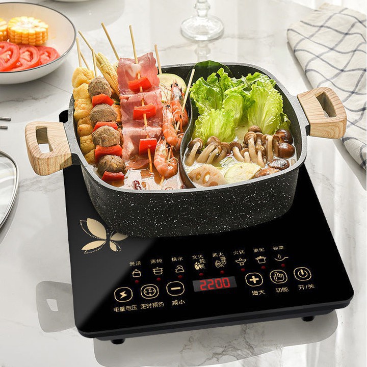 Bếp Từ Cảm Ứng PESKOE Mặt Kính Chịu Nhiệt Lên Tới 600 Độ C - Bảo hành 24 tháng