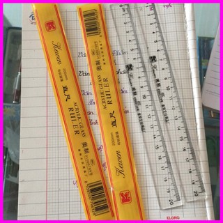 Thước kẻ 😍freeship😍 thước nhựa cứng 20cm và 30cm