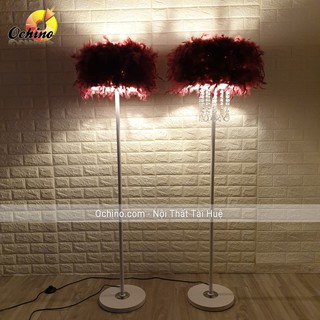 Đèn ngủ lông vũ sang chảnh 1m48