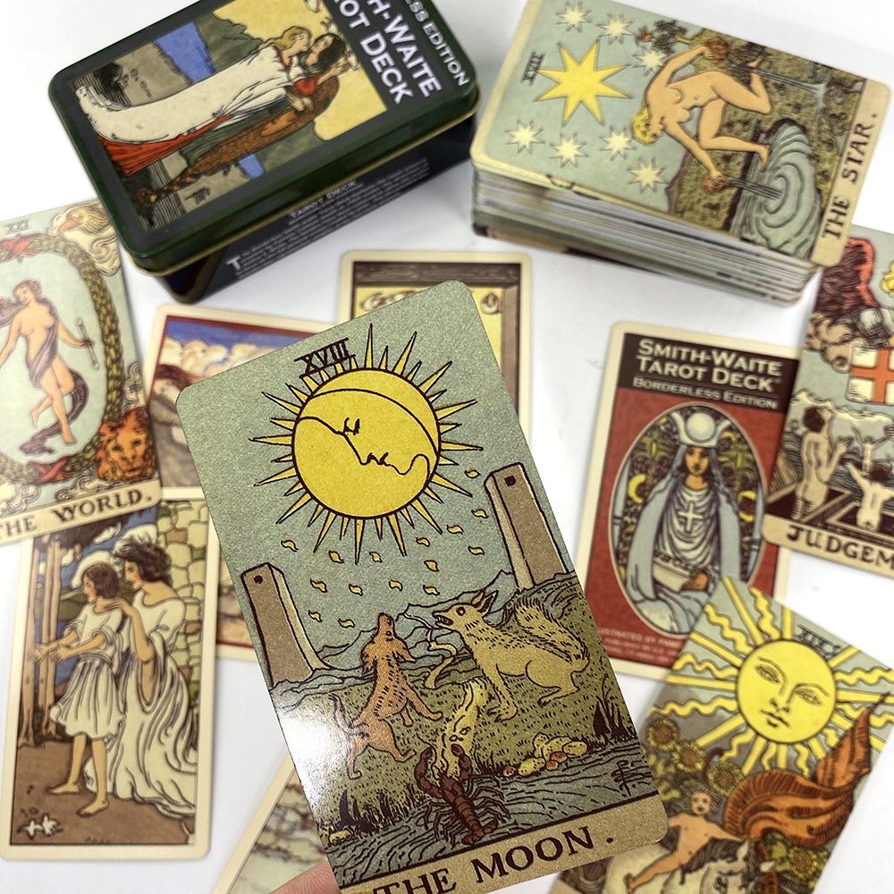 Bộ Bài Tarot Bói Smith Waite Hộp Sắt S4