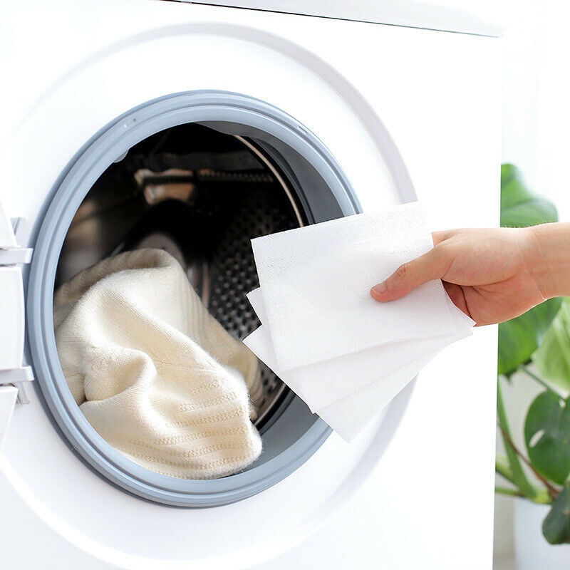 Set 24 Giấy Giặt Quần Áo Chống Nhuộm Màu Sắc Đa Dạng