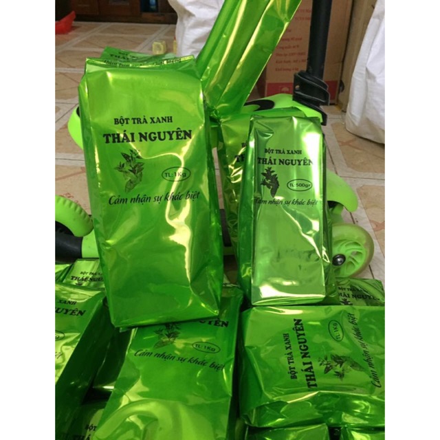 Bột trà xanh 500g đắp mặt trắng da