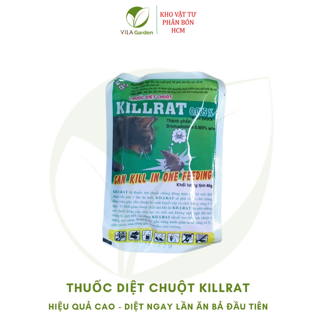Thuốc Diệt Chuột KillRat ( gói 40g)
