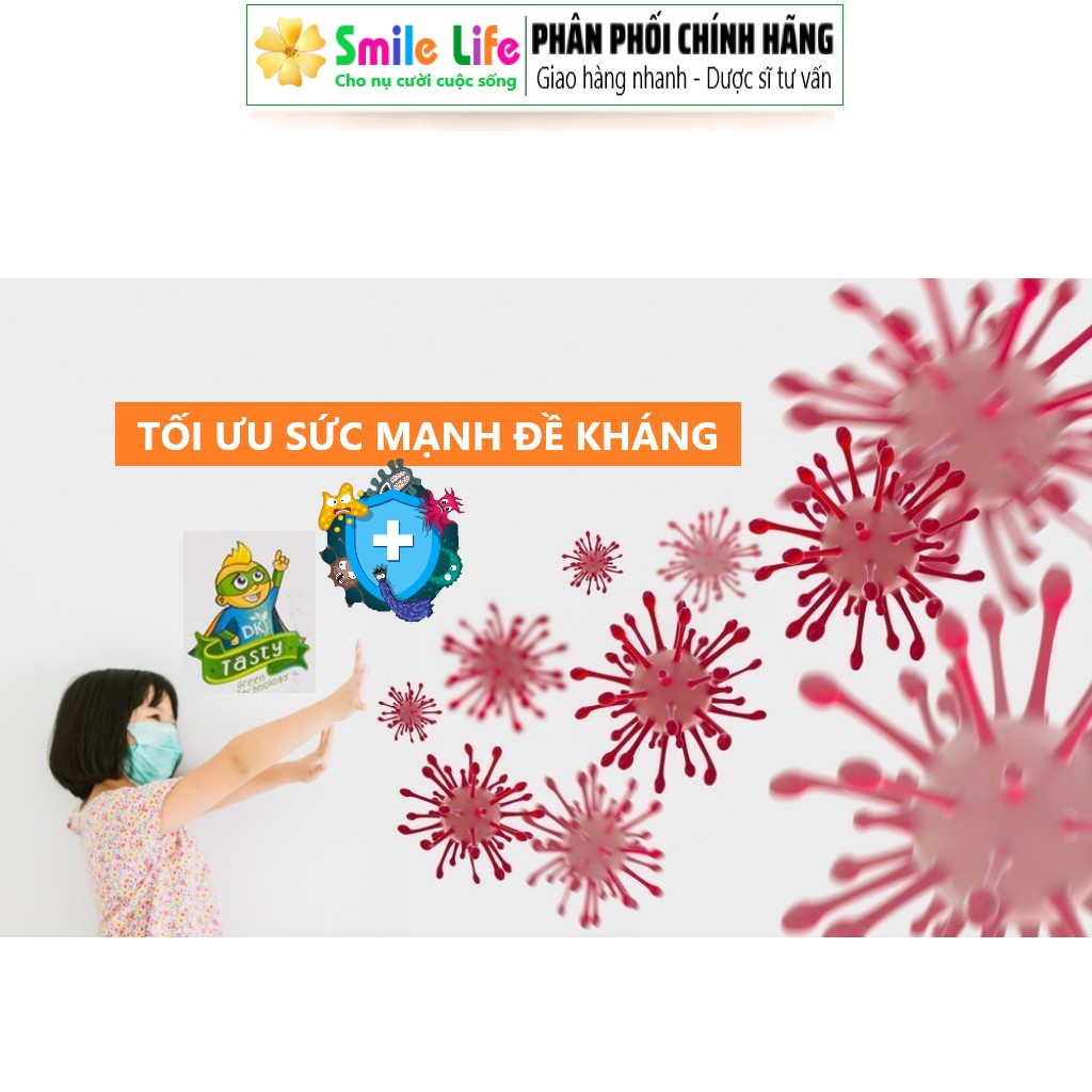 SMILE LIFE | Siro Tăng Sức Đề Kháng - DK.TAMEDI 60ml - Giúp tăng cường hệ miễn dịch cho trẻ