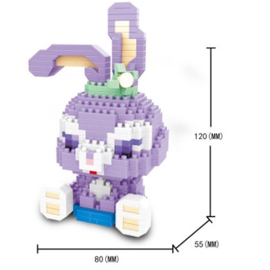 Lithium067 Đồ chơi lắp ráp mô hình nhân vật hoạt hình Disney cho bé Trẻ em Xây dựng Khối Đặt Hình dạng Động vật Hoạt hình Dễ thương Gạch Đồ chơi Giáo dục