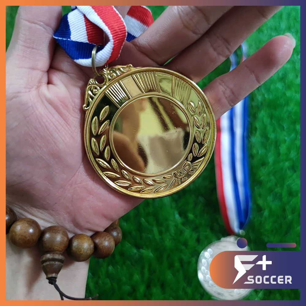 In huy chương bóng đá hình bông lúa vàng bạc đồng thường