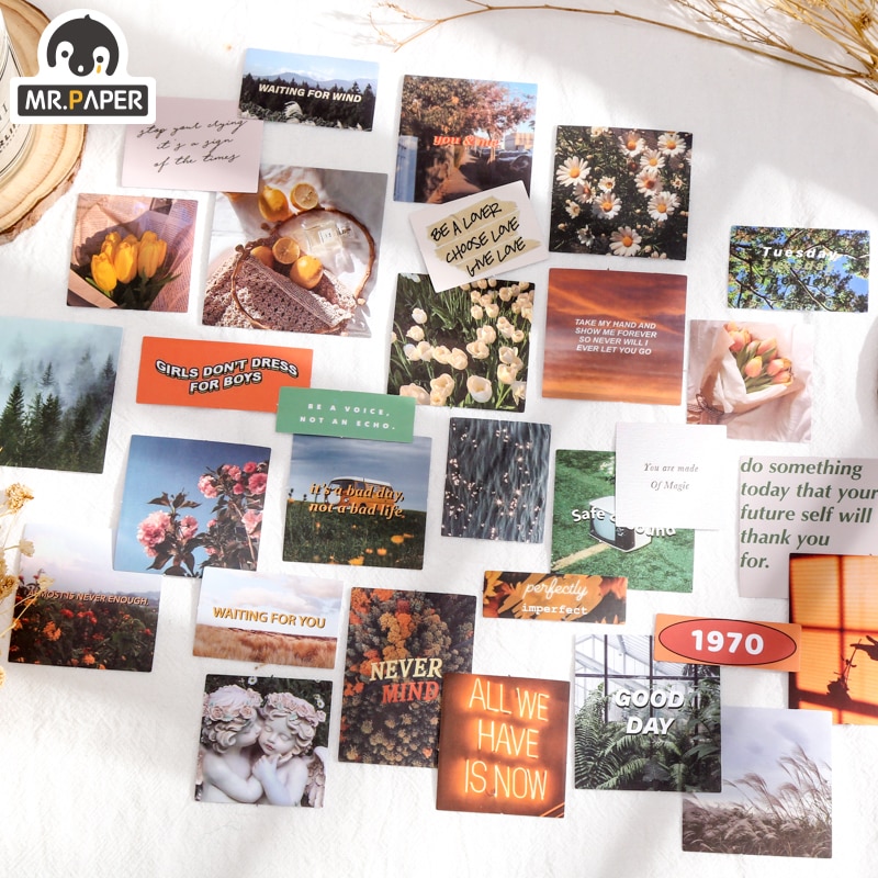 Bộ 30 hình dán trang trí sổ tay sáng tạo