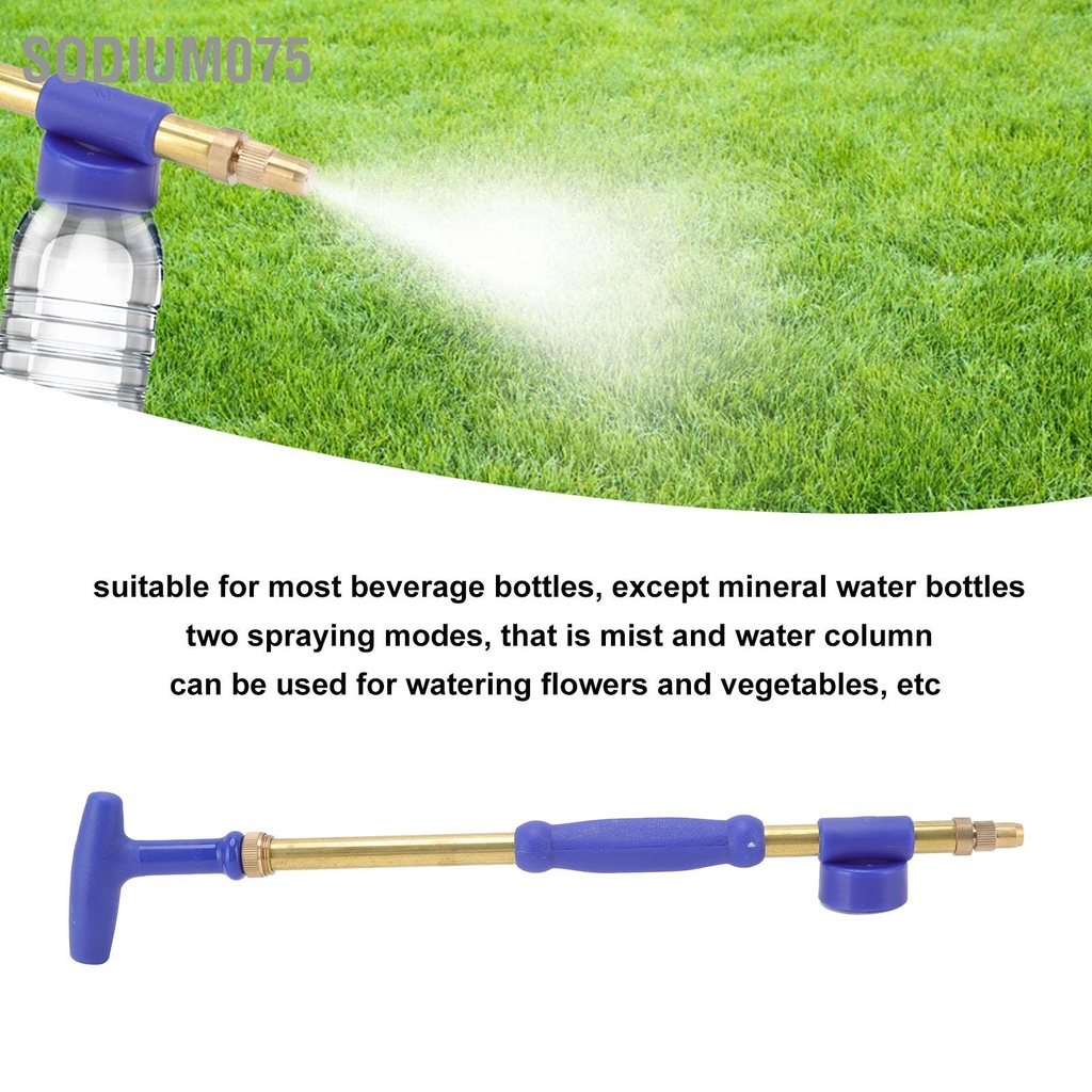Có thể bán buôn  Vườn uống chai bằng tay Máy phun nhựa Đồng 36,5mm cầm tay đẩy kéo đầu đơn phun nguyên tử hóa cho sân trong Sodium075  Hàng giao ngay