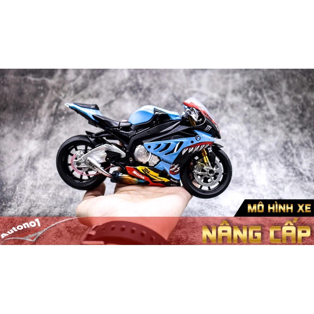 MÔ HÌNH XE BMW S1000RR ĐỘ CÁ MẬP MOD 2 AUTONO1 D132