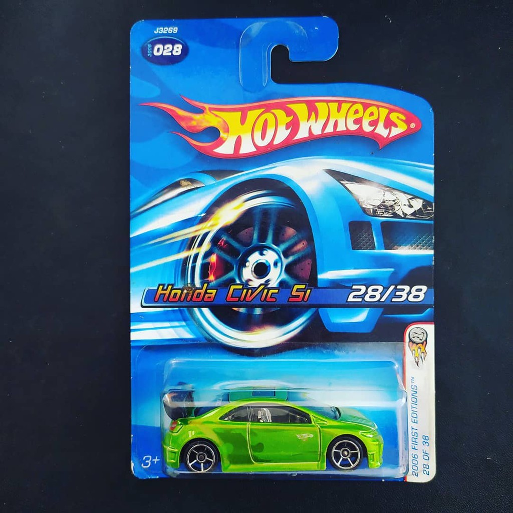 Hot Wheels Mô Hình Đồ Chơi Xe Hơi Honda Civic Si Green Vhtf Rare 1