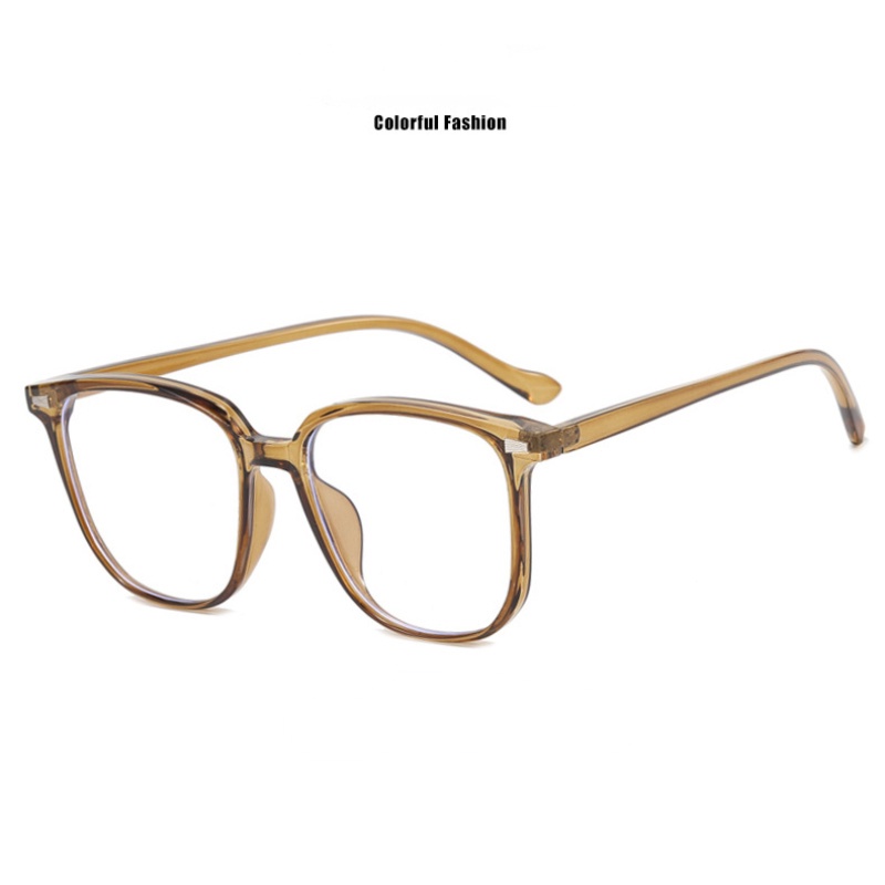 (KIQI-FASHION) COD Mắt Kính Chống Bức Xạ Ánh Sáng Xanh Hình Vuông Thời Trang Cổ Điển Cho Nữ