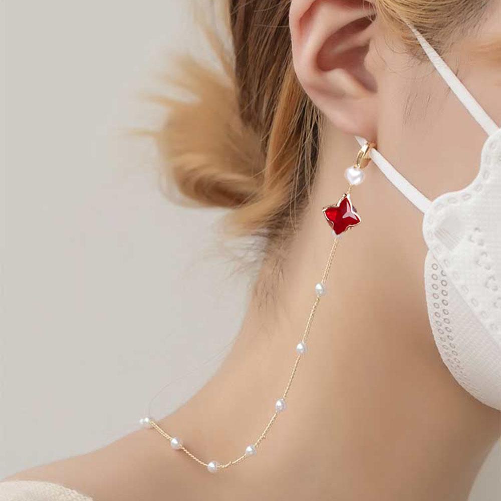 Dây Đeo Mắt Kính Chống Thất Lạc Hình Trái Tim Dễ Thương Cho Nữ|Dây Xích Đeo Kính Mát Thời Trang