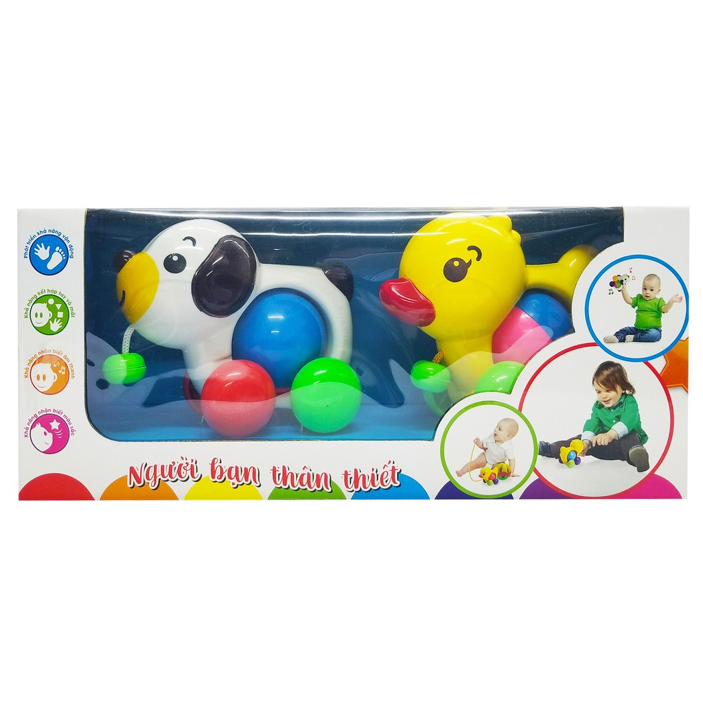 Bộ đồ chơi tăng khả năng vận động, nhận biết âm thanh ... cho bé - THÚ CƯNG TINH NGHỊCH (SATO 77)