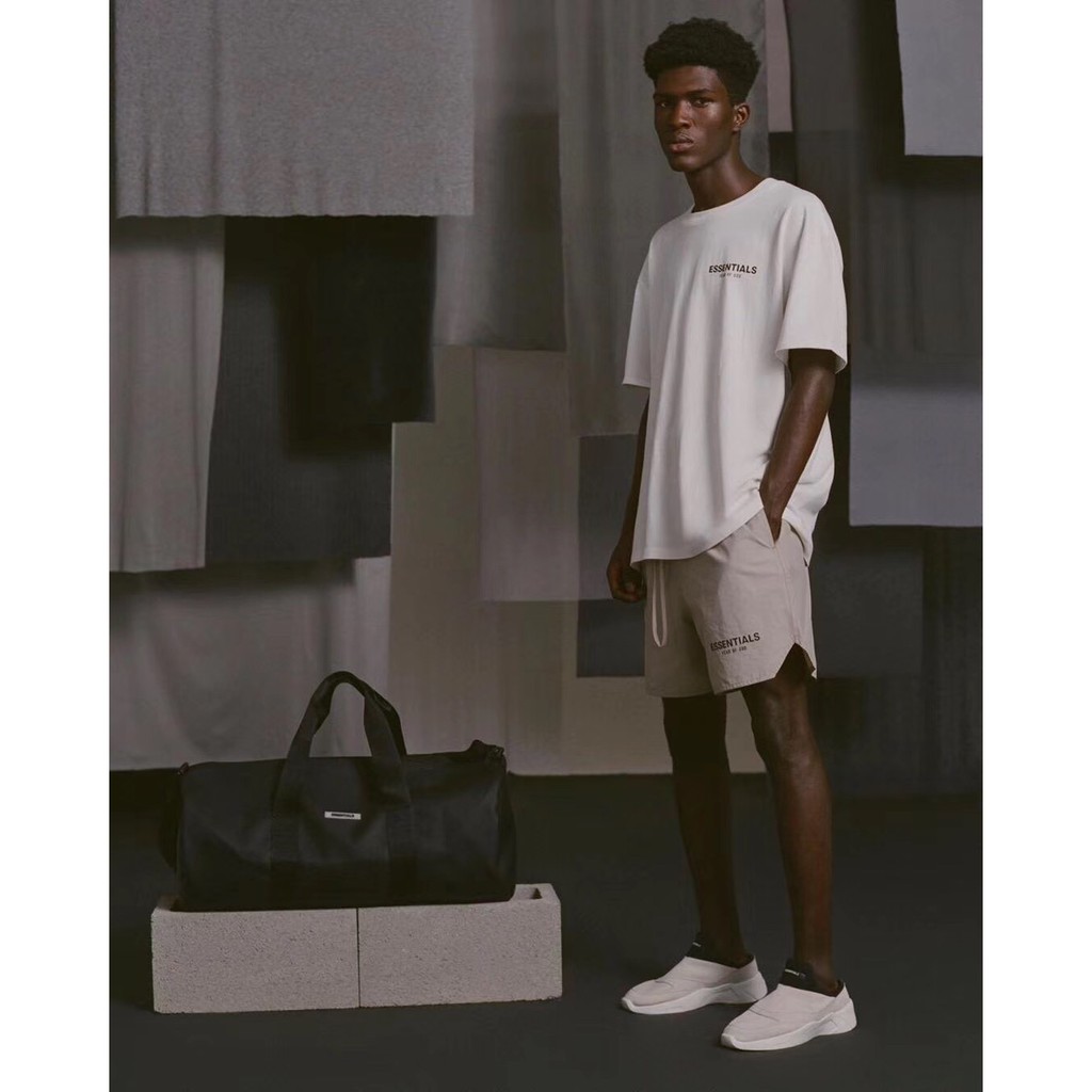 FEAR OF GOD Reflective double-layer design wide-leg nylon sweatpants