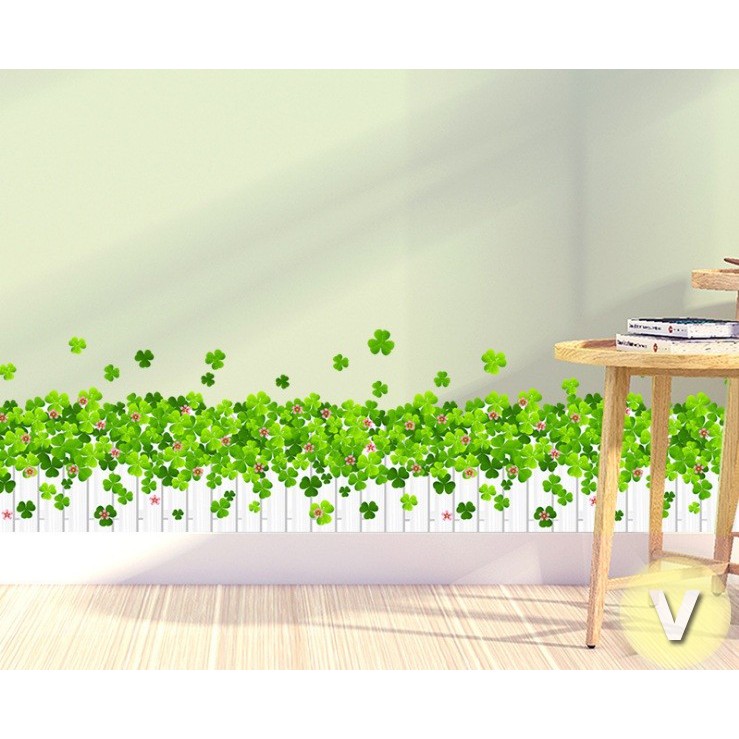 Decal dán tường Cỏ 3 lá